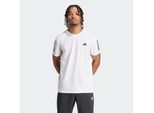 Laufshirt ADIDAS PERFORMANCE "OWN THE RUN", Herren, Gr. XXL, weiß, Obermaterial: 86% Polyester, 14% Elasthan, clean, normal, Rundhals, Shirts Laufshirt