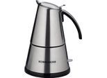 ROMMELSBACHER Espressokocher "EKO 366/E", silber (edelstahlfarben), B:14cm H:22,5cm T:17cm, Kaffeemaschinen, Espressokocher