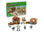 Konstruktionsspielsteine LEGO "Angriff des Magiers auf das Dorf (21596), LEGO Minecraft", bunt, Spielbausteine, Kinder, Kunststoff, Konstruktionsspielsteine, Made in Europe