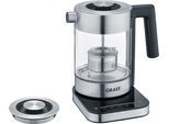 GRAEF Wasser-/Teekocher "WK 350", grau (edelstahl), B:23cm H:23,5cm T:20,4cm, Teeautomaten, Wasser-/Teekocher