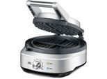 SAGE Waffeleisen "SWM520BSS the No-Mess Waffle", silber (brushed stainless steel (edelstahl)), B:22,6cm H:14,6cm T:28,7cm, Waffeleisen, Waffeleisen