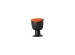 STIER Multibeweglicher Drehhocker mit Tellerfuß Sitzhöhe 465-585mm Polster Orange (904901)