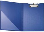 Falken Klemmbrettmappe, A4, F für 50 Blatt, Einstecktasche, Stiftehalter, FSC®-Pappe/Metall/Kunststoff, blau, 1 Stück
