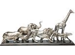 Dekoobjekt KARE DESIGN "Animal Journey 71cm", silber, B:71cm H:35,5cm T:16cm, Polyresin, Dekofiguren