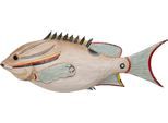 Dekofigur KARE DESIGN "Fishy", blau, B:40cm H:15cm T:4cm, Polyresin, Dekofiguren, verschiedene Größen