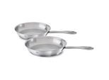 Fissler Pfannenset Catania, Edelstahl, Metall, 2-teilig, backofengeeignet, rostfrei, Kochen, Pfannen, Pfannensets