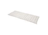 BANKAUFLAGE 3-Sitzer grau-weiß gestreift 143/48/5 cm