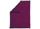 Schlafgut , Violett , Textil , Uni , 155x220 cm , Textiles Vertrauen - Oeko-Tex®, AZO-frei, Bsci, Oeko-Tex® Standard 100, Oeko-Tex® Made IN Green , pflegeleicht, atmungsaktiv, bügelleicht, schadstoffgeprüft, weiche und anschmiegsame Oberfläche, bio ,