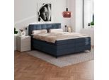 Möbelix , Dunkelblau , Textil , H3 , 1,1-Zonen , 200x200 cm ,