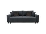 Luca Bessoni , Anthrazit , Holz, Metall, Textil, Holzwerkstoff , Birke, Fichte, Kiefer , massiv, teilmassiv, Sperrholz , Füllung: Silikon, Schaumstoffflocken,Silikon, Schaumstoffflocken , 240x90.5x119 cm , Bettkasten erhältlich, Stoffauswahl, Schlafen auf Sitzhöhe, Bettfunktion erhältlich, Rücken echt, individuell planbar ,