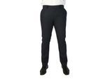 Marineblauwe herenbroek van wolmix tweed