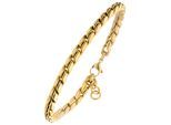 Armband JOBO, gold (goldfarben), Armbänder, Damen, 21cm, Edelstahl, Armband, aus Edelstahl goldfarben 21 cm