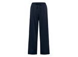 Stoffhose KAFFE "Hose KAlauren", Damen, Gr. 42, N-Gr, blau (midnight marine cc), Obermaterial: 65% Viskose CV. 35% Polyester PES., Hosen Stoffhose