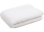 Badetuch GÖZZE "Monaco", weiß, B:70cm L:140cm, Walkfrottier, Obermaterial: 100% Baumwolle, Handtücher, Badetuch, Uni Farben, mit gewellter Bordüre, reine Baumwolle
