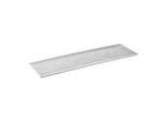 Tablett APS, weiß, B:16,2cm H:1,5cm L:53cm, Melamin, Tabletts, Melamin, weiß, grau