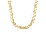 Kette ohne Anhänger TOM TAILOR, gelbgoldfarben, Halsketten, Damen, Edelstahl, L: 45 B: 9mm, B:9mm