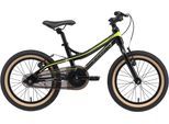 Kinderfahrrad BIKESTAR "Mountain" Gr. 25, schwarz (grün, schwarz), Fahrräder, Kinder, 25cm, 16 Zoll (40,64cm)