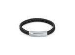 Lederarmband CALVIN KLEIN "Schmuck Edelstahl Armschmuck Lederarmband Wickelarmband", grau (schwarz, edelstahlfarben), Armbänder, Herren, 19,5cm, Edelstahl Leder, Edelstahl, Leder, Lederarmband