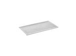 Tablett APS, weiß, B:17,6cm H:1,5cm L:32,5cm, Melamin, Tabletts, Melamin, weiß, grau