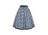 Dirndl NÜBLER "Trachtenrock Leni", Damen, Gr. 38, EURO, blau, Obermaterial: 100% Viskose CV., Kleider