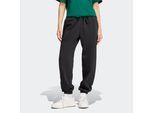 Sporthose ADIDAS SPORTSWEAR "ALL SZN LOOSE", Damen, Gr. L, N-Gr, schwarz (schwarz, normal, gr.), Obermaterial: 70% Baumwolle, 30% Polyester, Hosen Sporthose