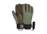 Skihandschuhe REUSCH "Highland R-TEX XT", Damen, Gr. 8, grün, 65% Ziegenleder, 35% Polyester, unifarben, Handschuhe, aus wasserdichtem und atmungsaktivem Material