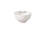 Schale VILLEROY & BOCH "Bol Je t'aime Statement ø 13,8 cm weiß", weiß, Schüsseln, Schale