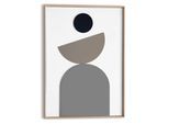 Wandbild REINDERS "Abstract Balance", beige (farbe bild(er): beige), B:50cm H:70cm T:3cm, Bilder, Wandbild, Wohnzimmer - Beige - MDF - Abstrakt - 50x70 cm