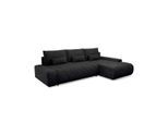ECKSOFA Ivana 3 Sitzplätze Schwarz