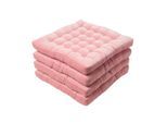 STUHLKISSEN Samt 4er-Set rosa 40/40/5 cm