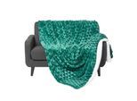KUSCHELDECKE Sherpa 160/200 cm, Samtdecke mit Dreieckmuster
