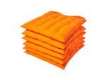 STUHLKISSEN 6er-Set orange 40/40/6,5 cm