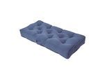 SITZAUFLAGE für Zweisitzer-Sofa 100 x 48 cm – dickes Sitzkissen dunkelblau