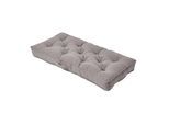 SITZAUFLAGE für Zweisitzer-Sofa 100 x 48 cm – dickes Sitzkissen grau