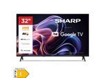 Sharp 32HF2265E 32 Zoll HD Ready LED Fernseher Google TV Bluetooth Chromecast Triple Tuner Frameless