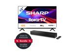 SHARP 43GD2225E+HT-SB700 Bundle - 43 Zoll Smart TV (108 cm) Roku TV plus Dolby Atmos Soundbar (2.0.2) mit Bluetooth
