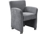 Sessel EXXPO - SOFA FASHION "Intenso, Loungesessel, modern", antrazith, B:66cm H:85cm T:48cm, Zusammensetzung: Polyester 100%, Sessel, Sessel, hohe Bodenfreiheit, frei im Raum stellbar, hoher Sitzkomfort