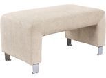 Polsterhocker EXXPO - SOFA FASHION "Intenso, Hocker, modern", beige, B:100cm H:50cm T:59cm, Zusammensetzung: 95%PES 5%NY, Hocker, Polsterhocker, hohe Bodenfreiheit, frei im Raum stellbar, hoher Sitzkomfort