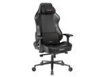 Dxracer , Schwarz , Metall, Textil , 70x132x70 cm , Wippfunktion, Wippmechanik mit Härtegradeinstellung, inklusive Armlehnen, Nackenkissen abnehmbar, Lendenkissen abnehmbar, ergonomische Rückenlehne , Büromöbel, Bürostühle, Gaming Stühle