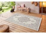 Teppich HANSE HOME "Tilos", beige (creme, grau), B:240cm H:8mm L:340cm, Polypropylen (PP), Teppiche, Teppich, In- & Outdoor, Kurzflor, Orientalisch, Vintage, Wohnzimmer, Garten