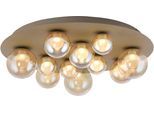 NEUHAUS PURE LED Deckenleuchte "PURE Popup", gold (bronzefarben), 11, Ø 60cm H: 17cm, 1 Stk., Leuchten, Stufenloses dimmen, CCT, Fernbedienung, Memoryfunktion, LED Deckenleuchte