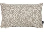 Dekokissen DONE. "LEO", beige (silber), B:30cm L:50cm, Polyester, Dekokissen_Sitzkissen_Kissenhüllen, Jacquardgewebt