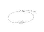 Luxenter Armband mit Silberfinish – Alphabet