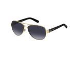 Marc Jacobs Grey Gradient Lensed Gold Detail Zwarte Zonnebril