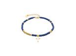 Luxenter Armband aus 925er Sterlingsilber und dunkelblauem Kristall, 18 Karat Gelbgold-Finish – Iszun