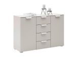 Kommode Briona Champagnerfarben , 120/80/42 cm , 4 Schublade(n)