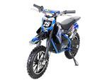 Kinder-Crossbike Gepard, Elektro-Kindermotorrad, 500 Watt, bis 24 km/h, verstärkte Gabel, ab 8 J. (Blau)