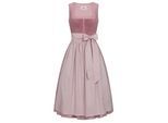 Dirndl NÜBLER "Dirndl lang Florentine", Damen, Gr. 50, EURO, rosa, Obermaterial: 99% Baumwolle CO. 1% Elasthan EL., Kleider