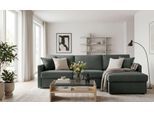 Schlafsofa HOME AFFAIRE "GOLDPOINT Ecksofa 264 cm, Liegefläche (140/200cm), L-Form", grau, B:264cm H:85cm T:157cm, Bezug: 100% Polyester, Sofas, Schlafsofa, Bettfunktion, Bonell-Federkernmatratze und Dauerschläfer-Funktion