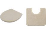 Badematte KLEINE WOLKE "RELAX, Badvorleger, Badezimmer Teppich", sandbeige, H:30mm, Polyacryl, Badematten, Badematte, Badteppich, meliert, rechteckig, rund & als Set erhältlich